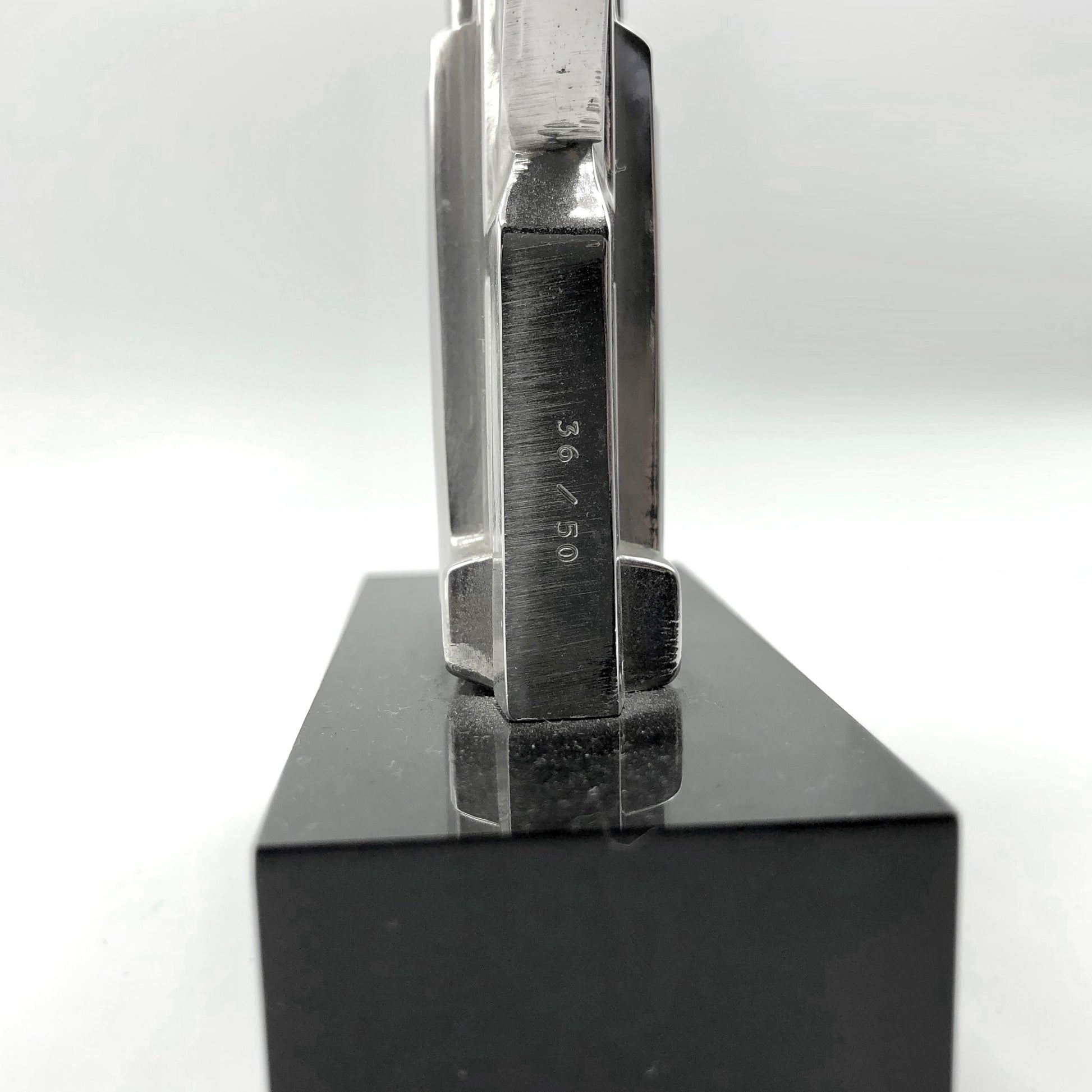 Roy Lichtenstein
Salute to Airmail, 1968
solid silver limited edition of 50 
Incised edition on side of multiple 