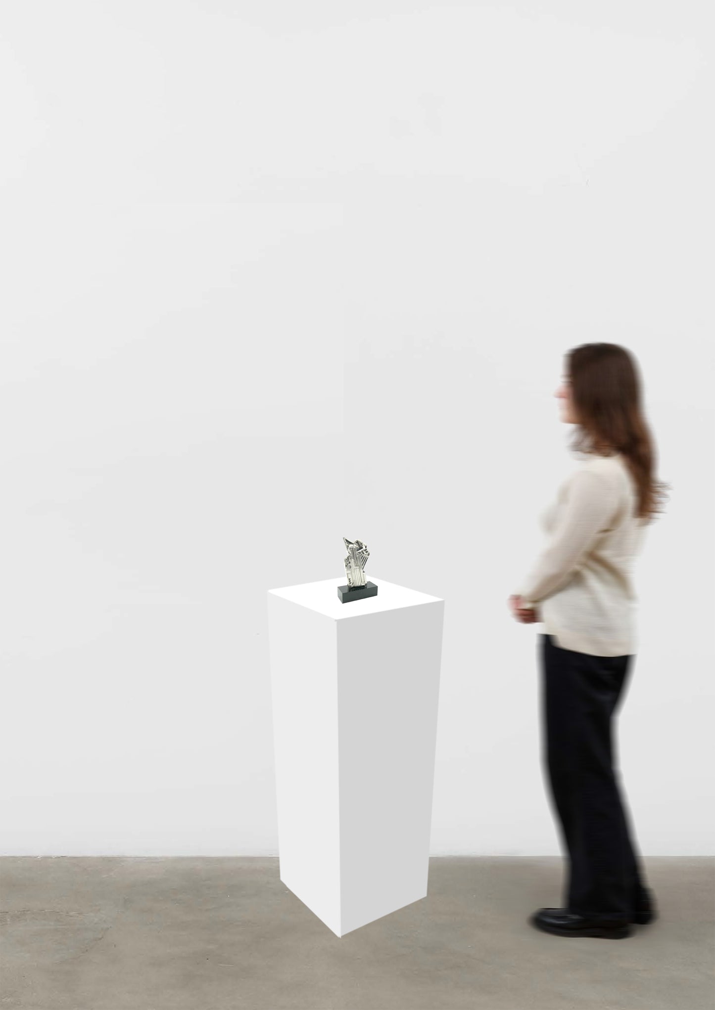 Roy Lichtenstein
Salute to Airmail, 1968
solid silver limited edition of 50 
Shown to scale 