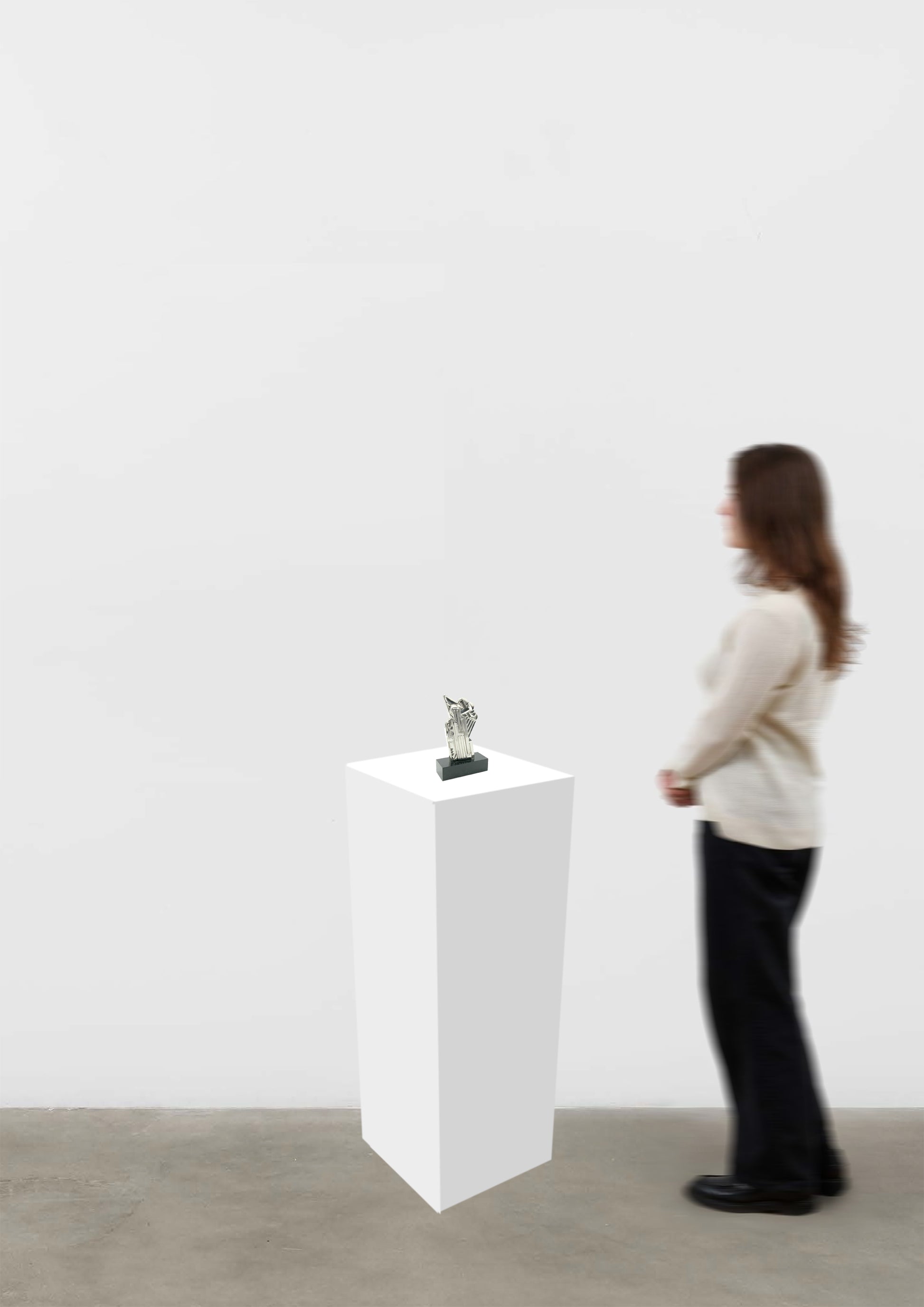 Roy Lichtenstein
Salute to Airmail, 1968
solid silver limited edition of 50 
Shown to scale 