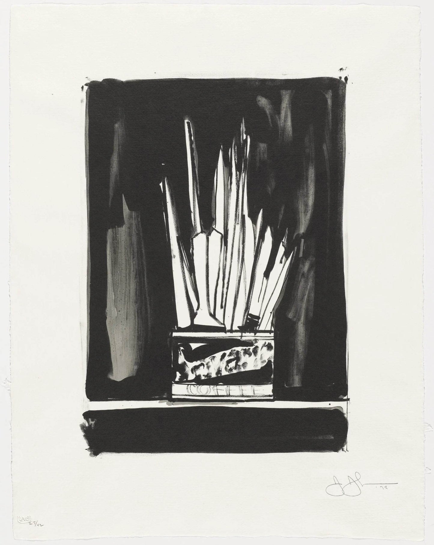 Jasper Johns Savarin 2, 1978 ULAE 192 Original Signed Lithograph - Joseph K. Levene Fine Art, Ltd. 