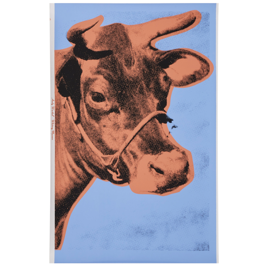 Andy Warhol Cow 1971 F&S II. 11A Authenticated Color Screenprint on Wallpaper