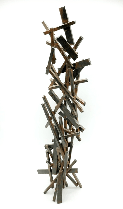 Tony Rosenthal Untitled 1998 Signed Unique Welded Steel Sculpture - Joseph K. Levene Fine Art, Ltd. 