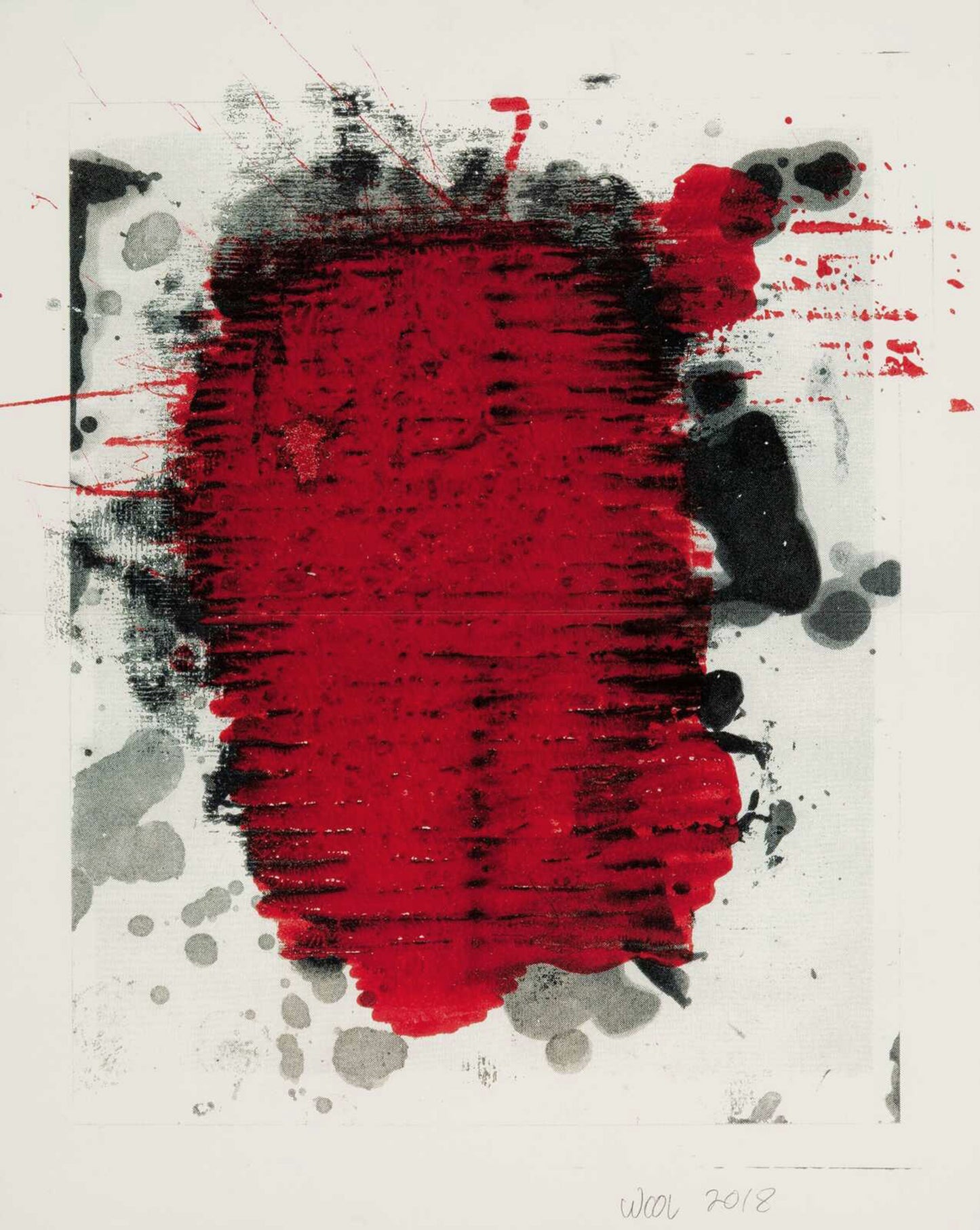 Christopher Wool Untitled, 2018, Color Lithograph image detail