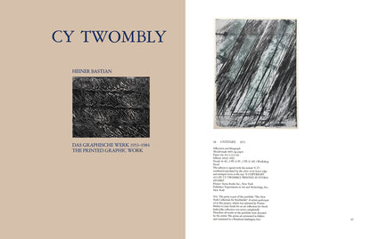 Cy Twombly Untitled (Bastian 38), 1973 Screenprint Catalog Raisonne reference