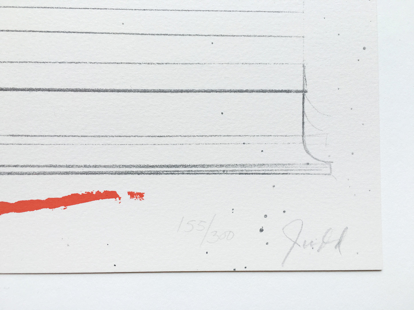 Donald Judd Untitled, 1973 Color Lithograph Signed Numbered Framed