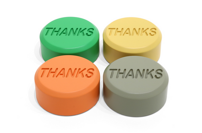 Allan McCollum Set of 4 Thanks Markers Signed Dated Numbered