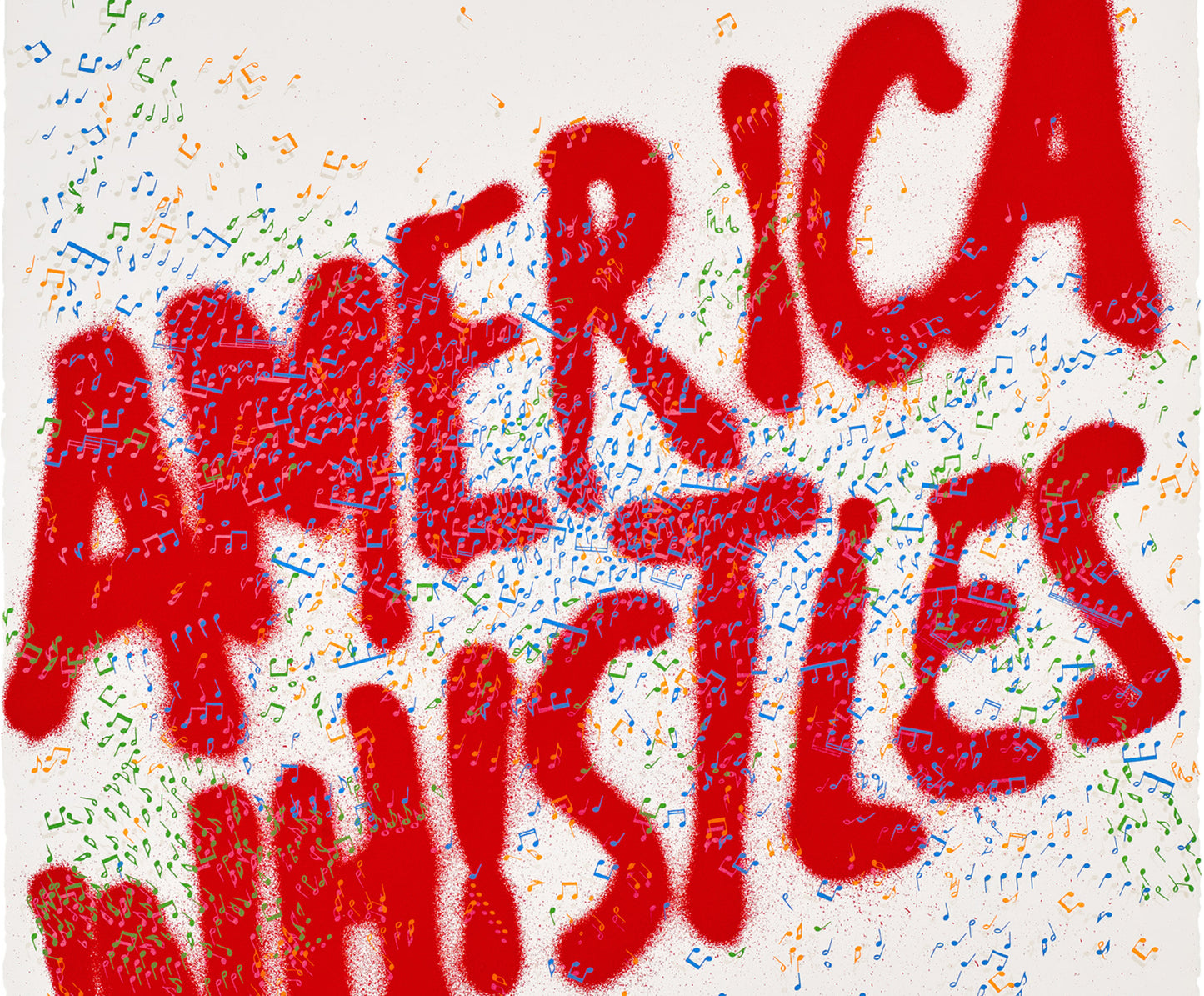 Ed Ruscha America Whistles (Siri Engberg 84), 1975 Color Lithograph image detail