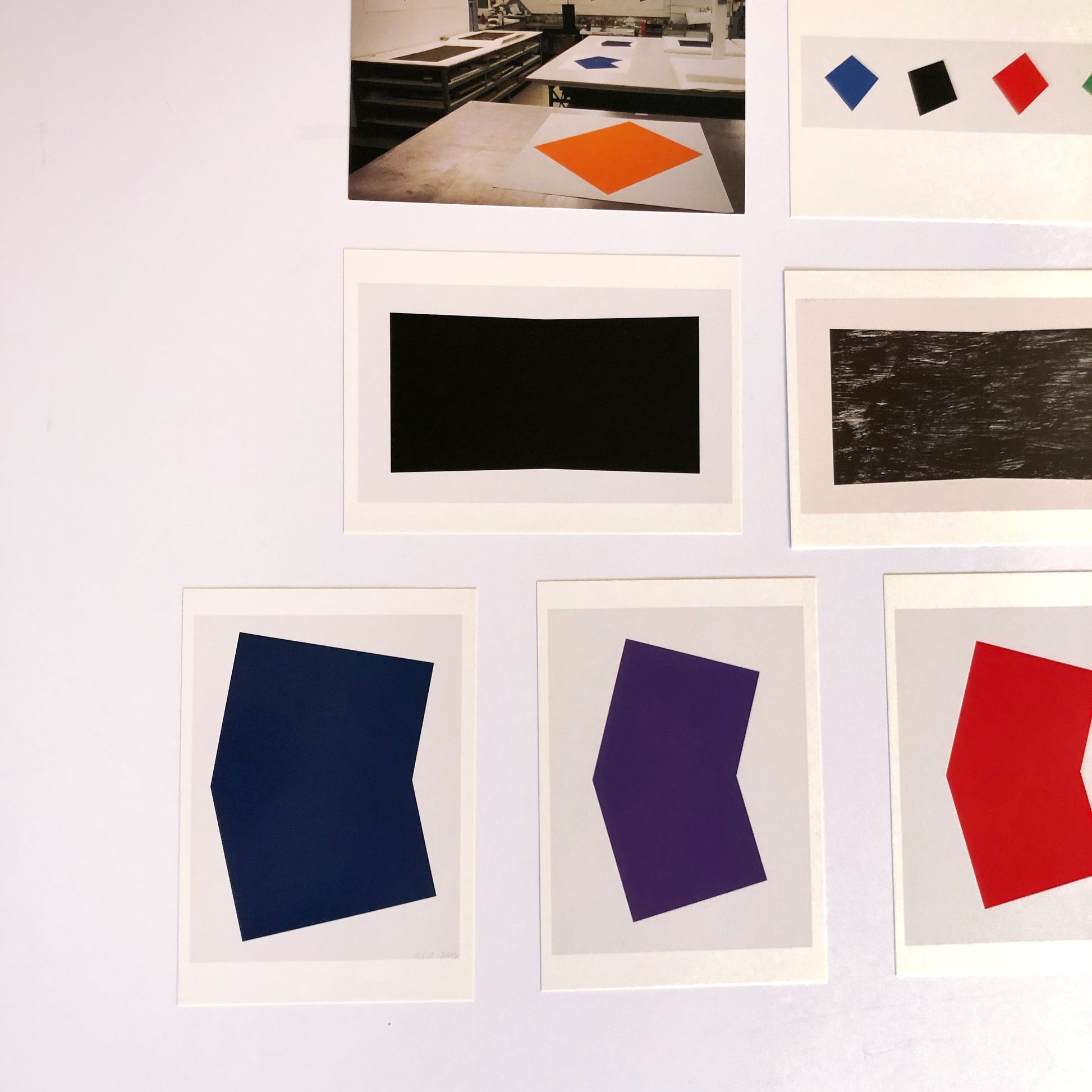 Ellsworth Kelly 2001 Set 11 Miniature Color Offset Lithographs