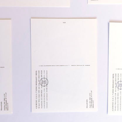 Ellsworth Kelly 2001 Set 11 Miniature Color Offset Lithographs