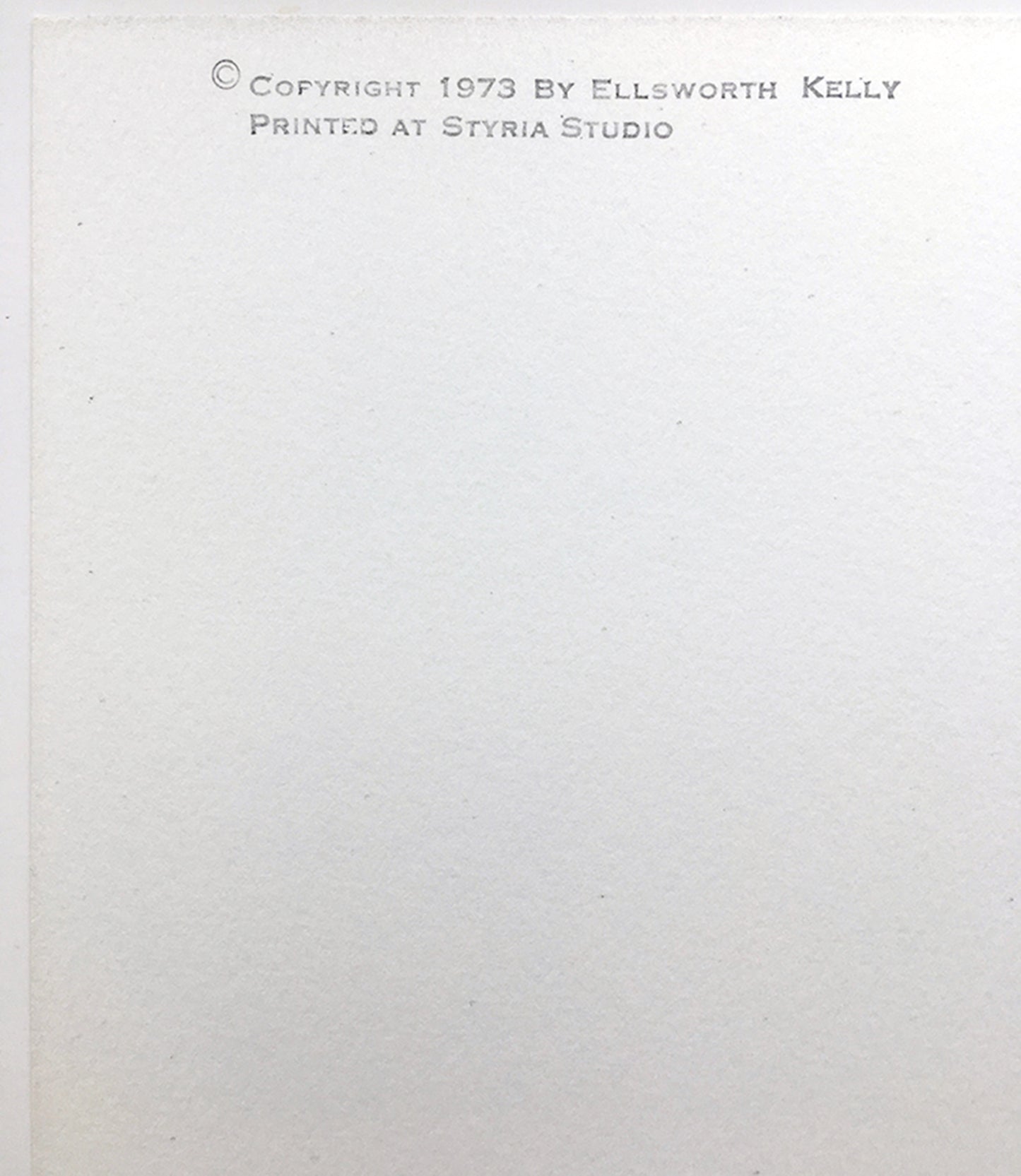Ellsworth Kelly Untitled (Axsom 92), 1973 Color Screenprint Signed Numbered Ltd Ed Framed
