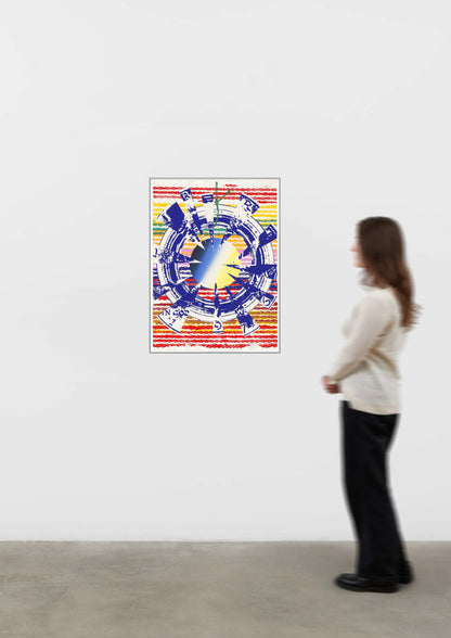 James Rosenquist Miles, from America: the Third Century (Glenn 88), 1975 Screenprint to scale