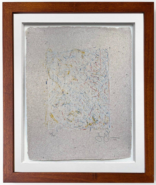 Jasper Johns 0 Through 9 (ULAE 190), 1977 Color Lithograph Signed Numbered Framed