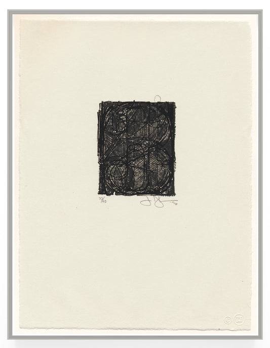 Jasper Johns 0 Through 9 (ULAE 181), 1977 Lithograph Signed Dated Numbered Framed