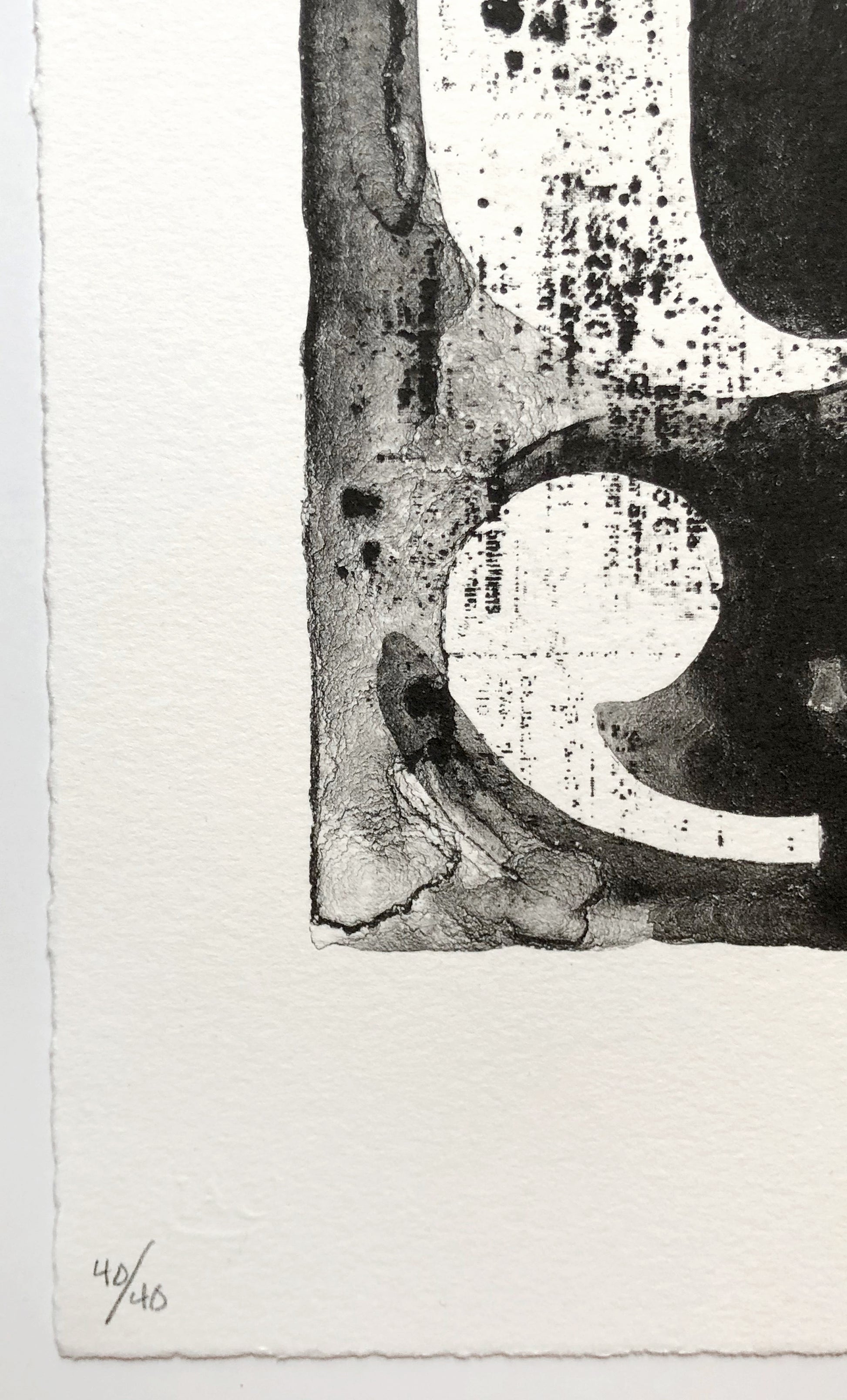 Detail Pencil Edition Number lower left Jasper Johns Figure 9 (from 0–9), 2012 Lithograph detail of edition number