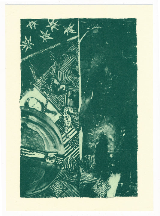 Jasper Johns Summer Green 1991 Color Lithograph Print full sheet