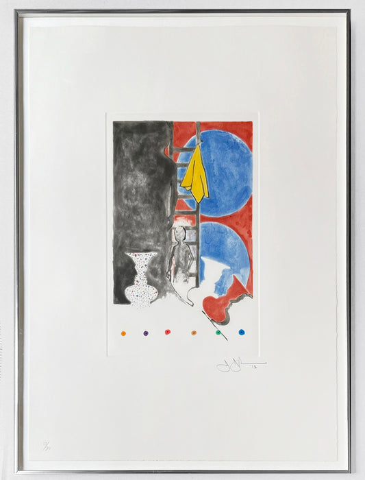 Jasper Johns Untitled, 2012 Color Intaglio Print Ltd Ed Framed