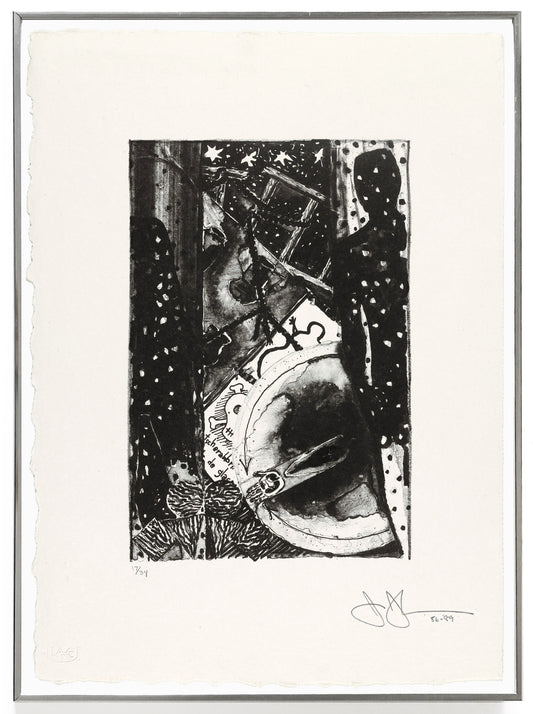 Jasper Johns Winter 1985-91 ULAE 248 Lithograph Framed
