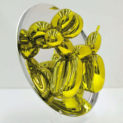Jeff Koons Yellow Balloon Dog, 2015 Multiple Original Publisher's Box Never Displayed Handled Another View on Stand 
