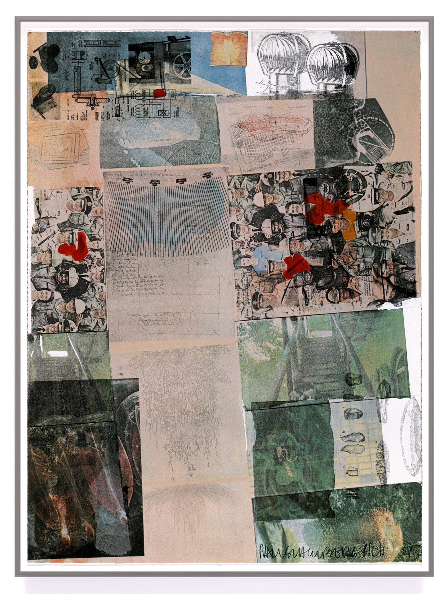 Robert Rauschenberg Deposit 1975 Signed Original Color Screenprint