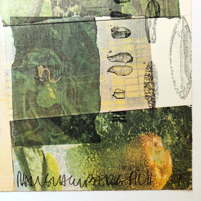 Robert Rauschenberg Deposit, 1975 Color Screenprint detail of signature