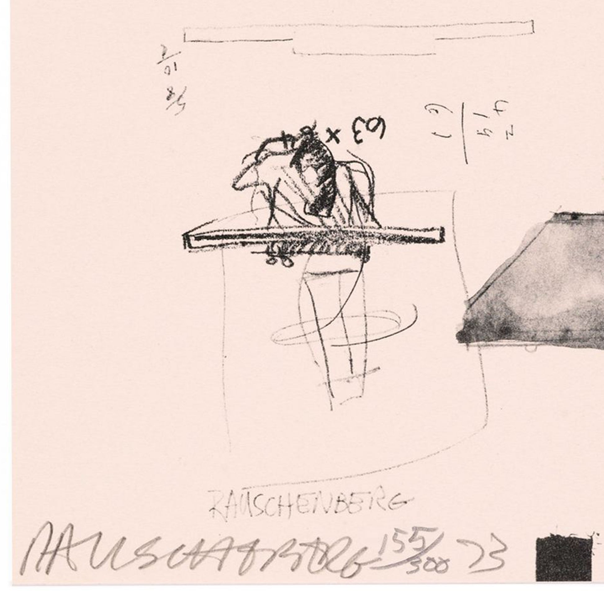 Robert Rauschenberg Untitled, 1973 Lithograph & Screenprint Ltd Ed Framed