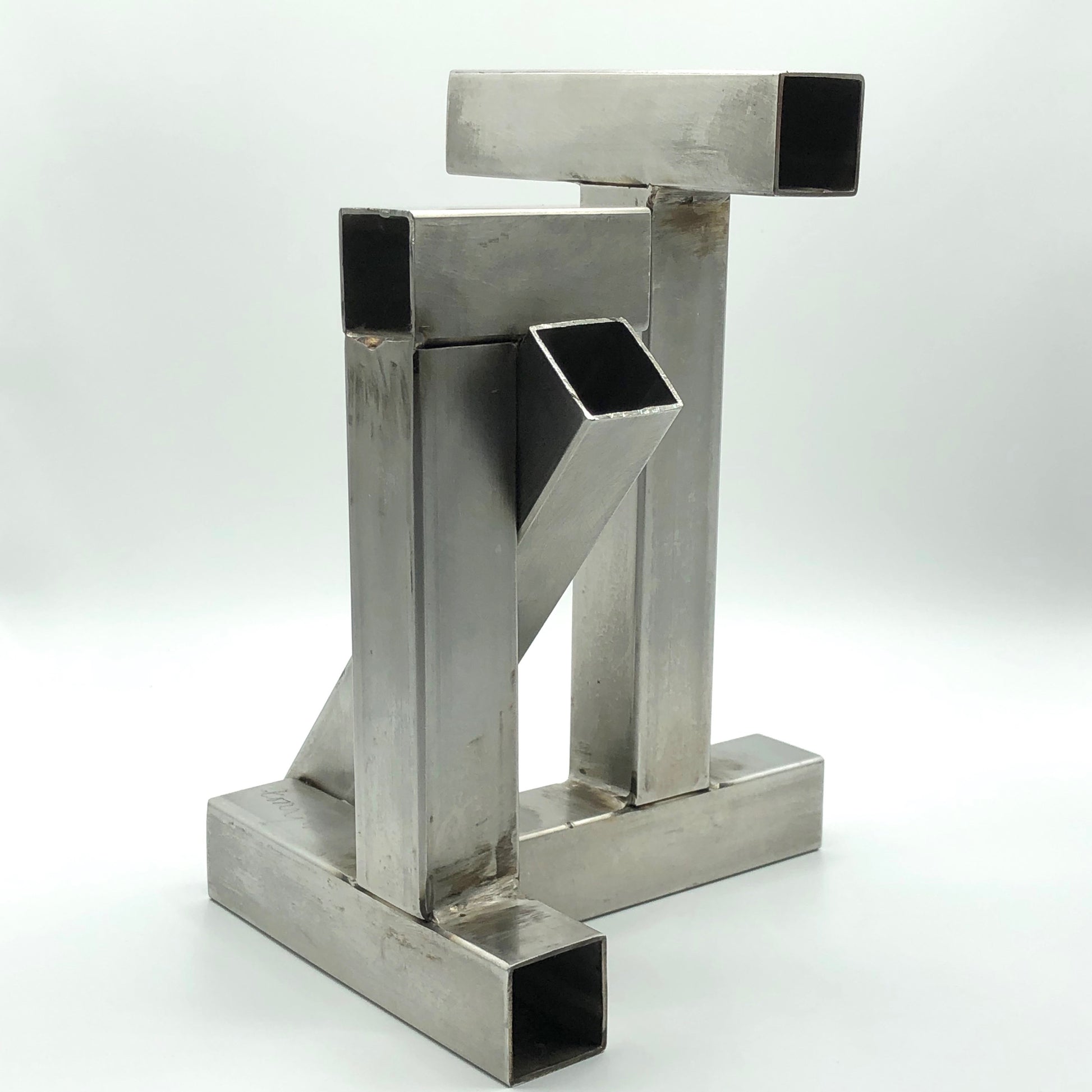 Tony Rosenthal T-Square, 1975 Unique Signed Welded Stainless Steel Maquette Another View 