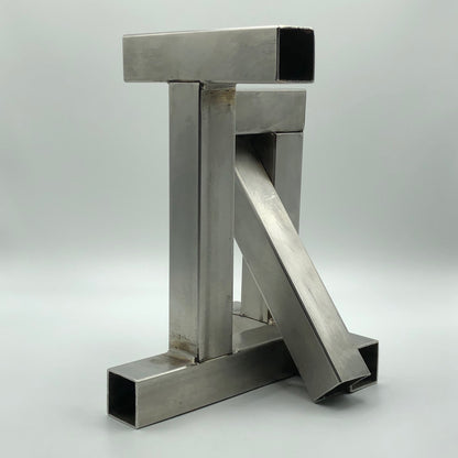 Tony Rosenthal T-Square, 1975 Unique Signed Welded Stainless Steel Maquette Another View