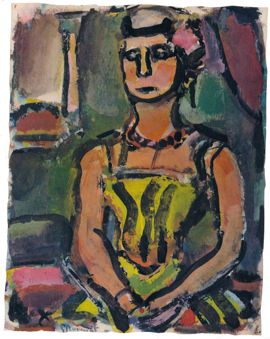 George Rouault Madame Yxe Divertissement 1943 Offset Color Lithograph