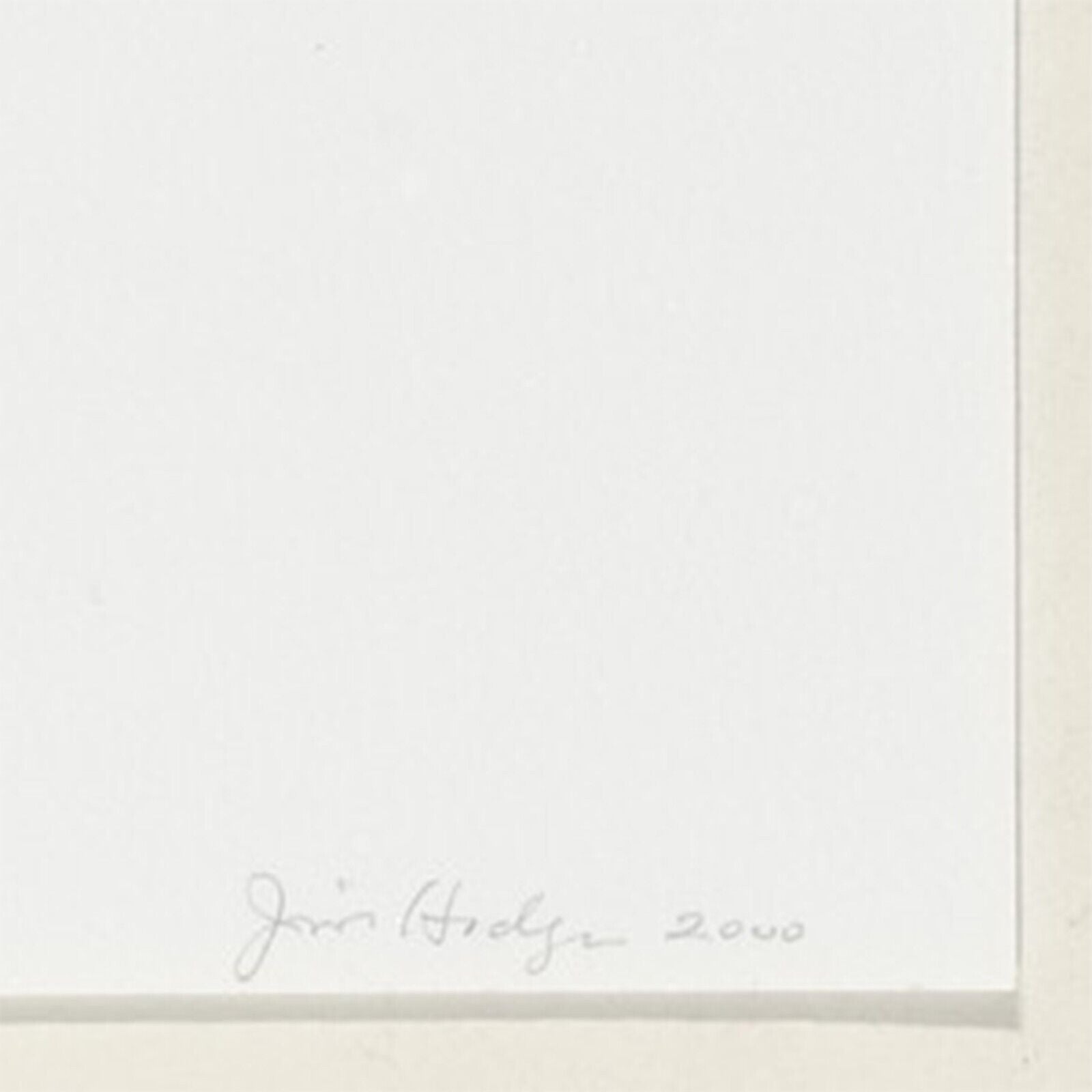 Jim Hodges Really, 2000 Double-Sided Iris Print pencil signature and date