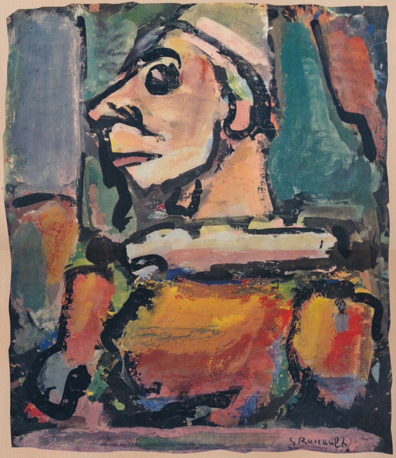 George Rouault Divertissement, 1943 Portfolio 15 Offset Color Lithographs