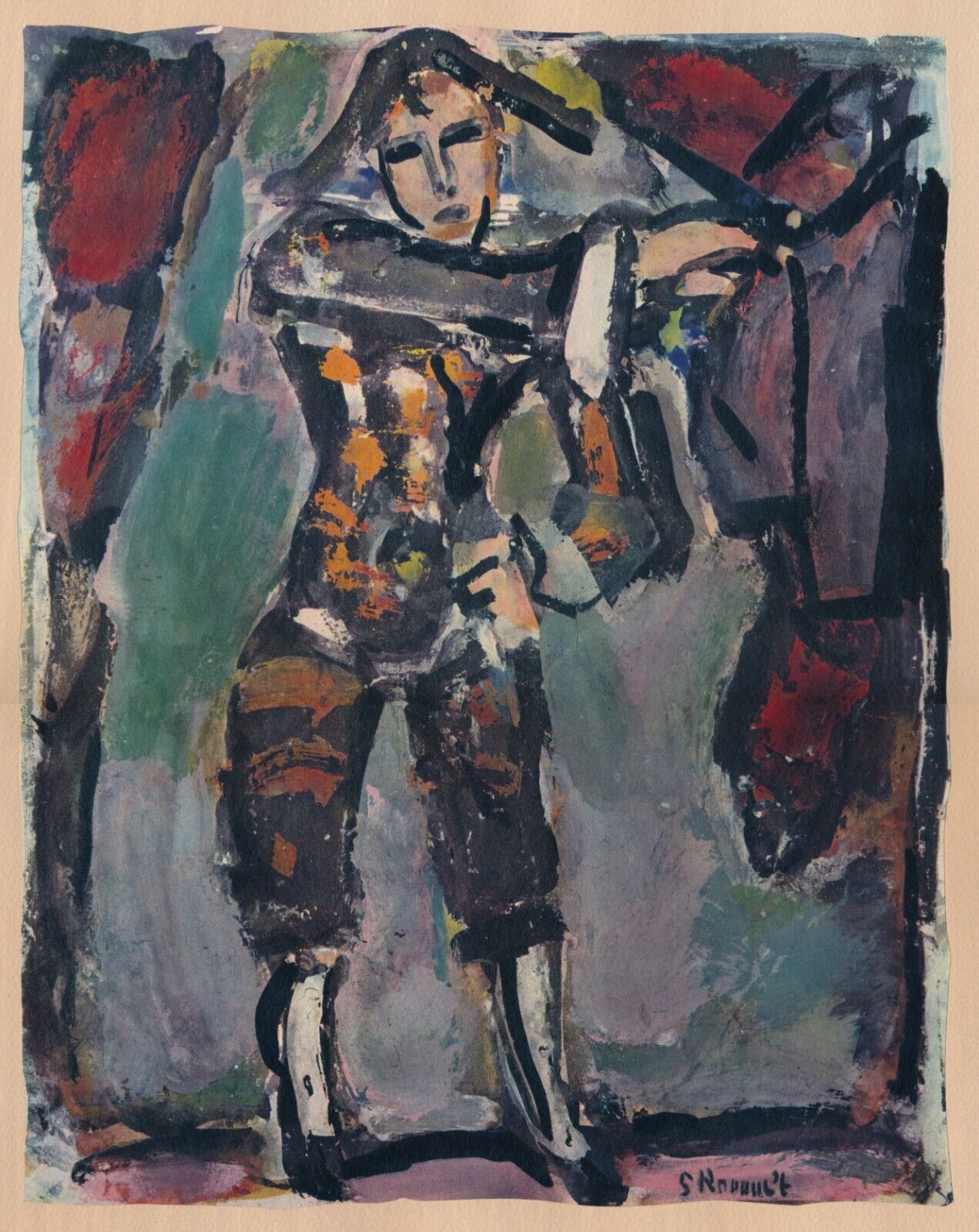 George Rouault Divertissement, 1943 Portfolio 15 Offset Color Lithographs