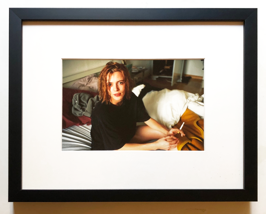 Nan Goldin Amanda on my bed, Köpenicker Strasse, Berlin, 1993, 2020 Digital Print Framed