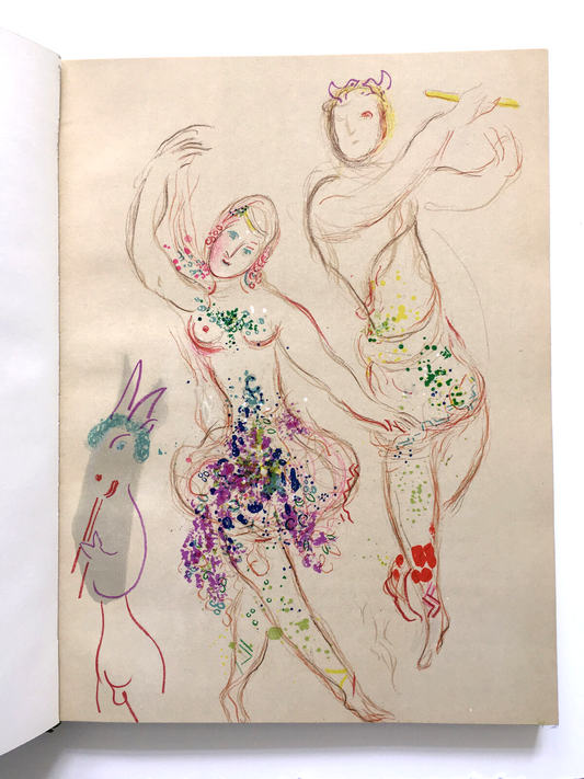 Marc Chagall The Ballet (Mourlot 581), 1969 Color Lithograph with Book
