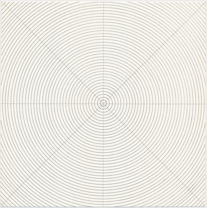 Sol Lewitt Circles, 1973 Lithograph Signed Numbered Ltd Ed Framed