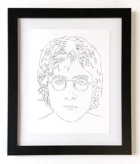 Andy Warhol Iconic Portrait John Lennon 1985-86 Offset Lithograph Framed